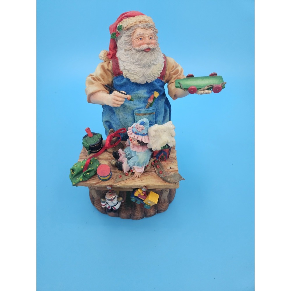 Dept 56  "In The Spirit" Santa Claus Toy Maker Workshop 90's Christmas Excellent